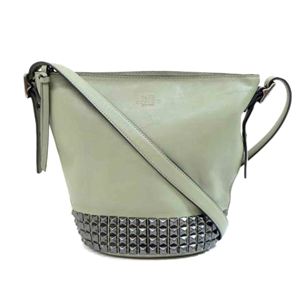 Coach Bleecker Leather Studded Mini Duffle Bag